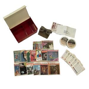 Vintage 1970s View Master with Storage Case and 86 Reels